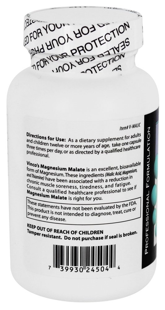Etiqueta de Vinco Magnesio Malato