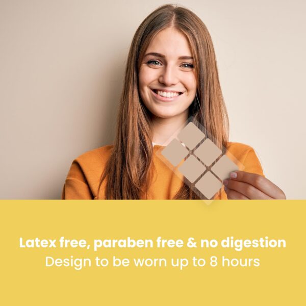 Adhesivo del parche D3 VIORY en la piel