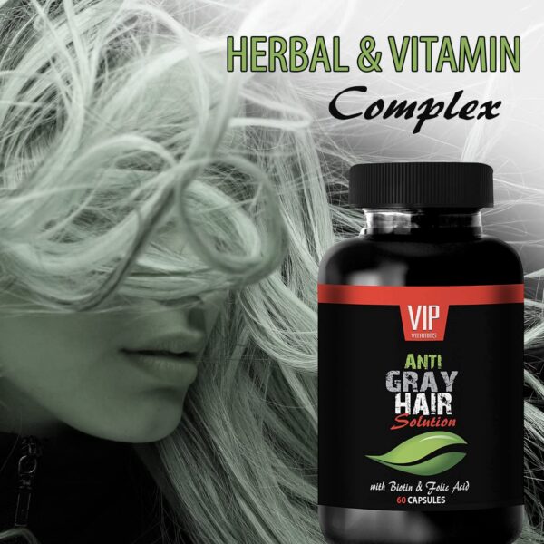 Cápsulas de VIP VITAMINS ácido fólico para cabello más saludable