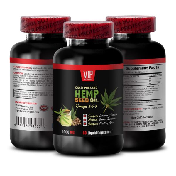 Frasco de aceite de cáñamo orgánico – etiqueta