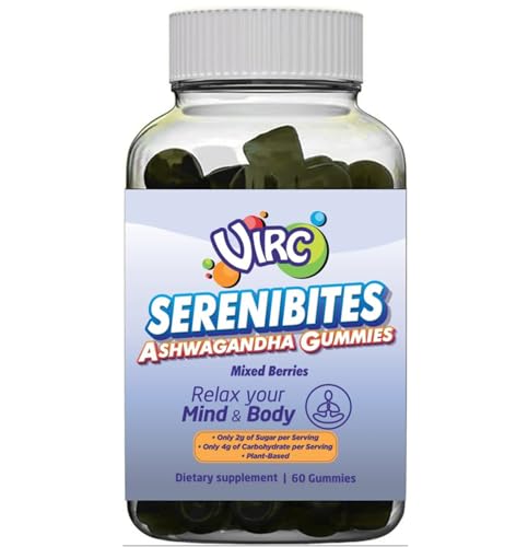 VIRC Gomitas Ashwagandha sabor frutos rojos empaque azul