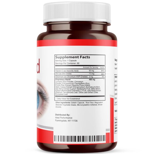 Etiqueta Visishield fórmula de visión