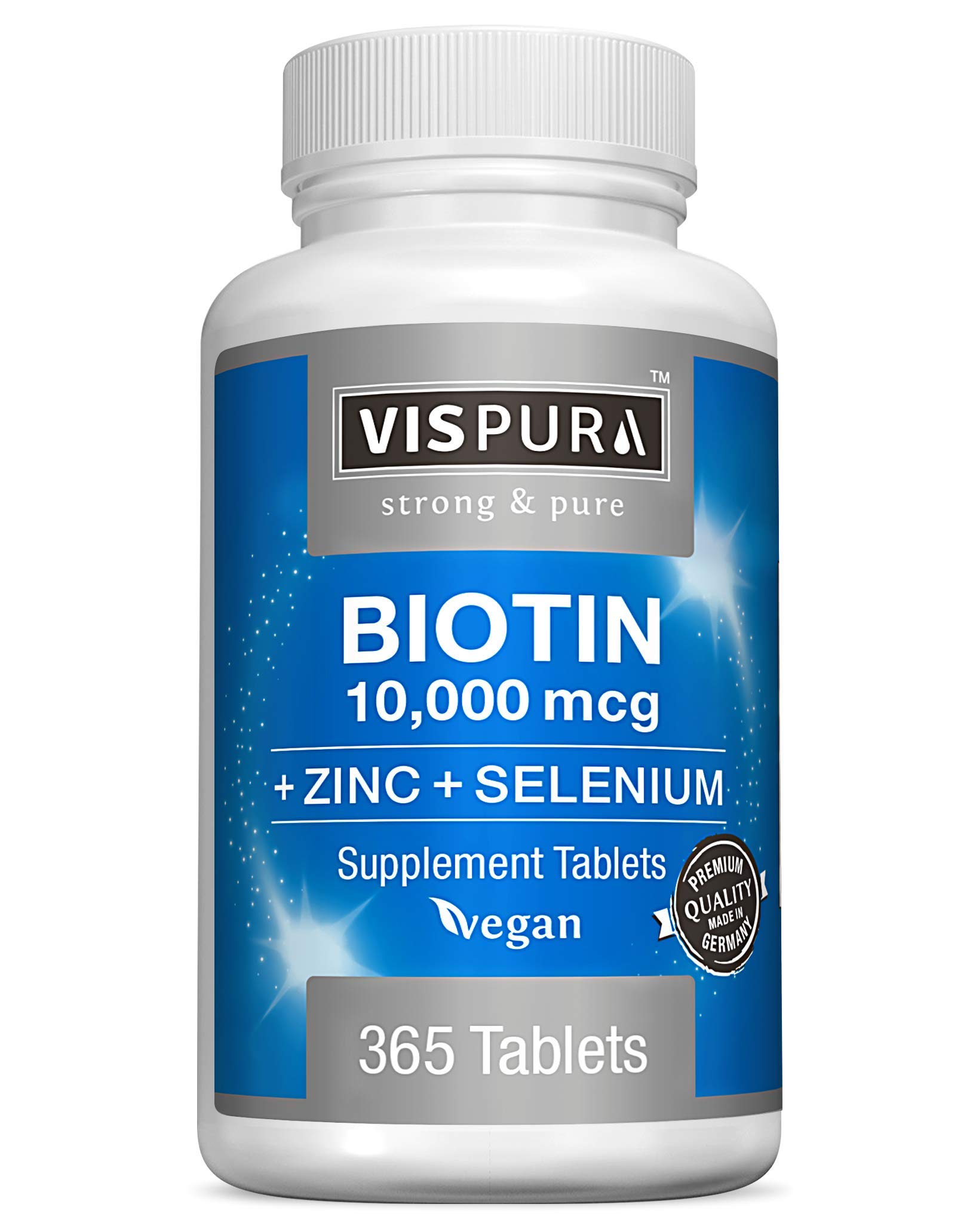VISPURA Biotin 10000 mcg Zinc Selenium