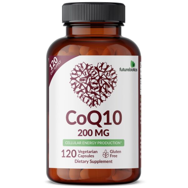 Version 1.0.0 Vista frontal del envase CoQ10 Futurebiotics