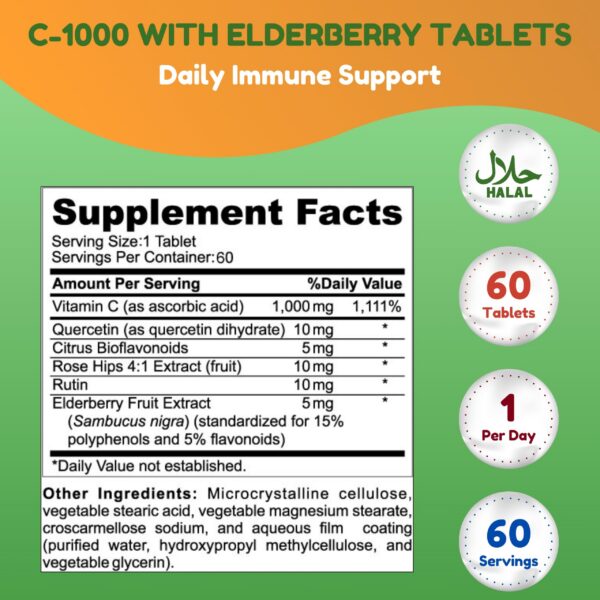 Version 1.0.0 Vista frontal SHIFAA NUTRITION vitamina C halal