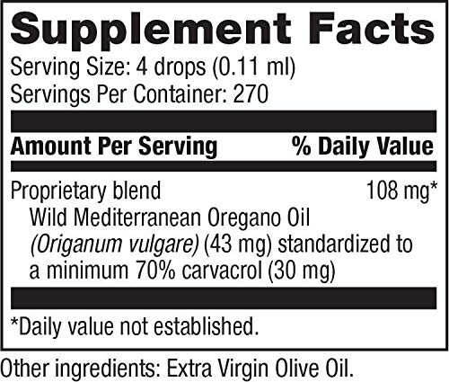 Version 1.0.0 Vista lateral aceite de orégano Tibet Mountain Botanicals 1 onza