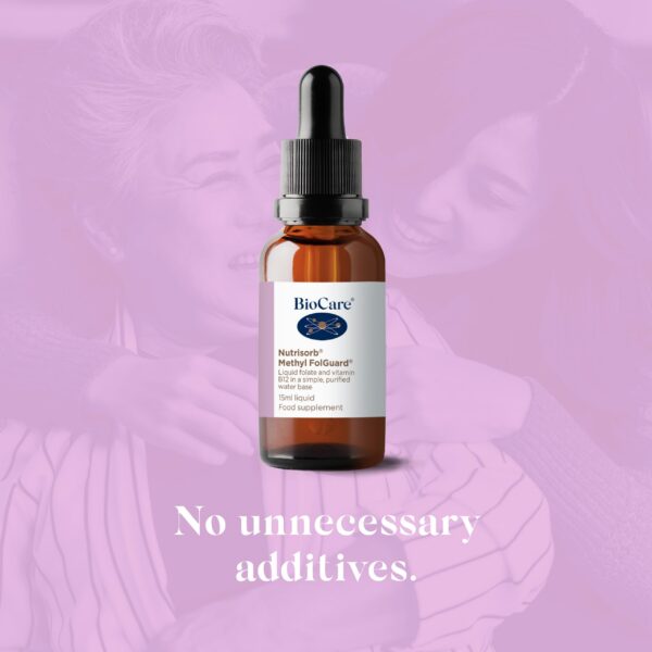 Version 1.0.0 Vista lateral de BIOCARE Nutrisorb suplementación.