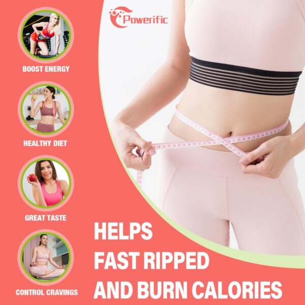 Version 1.0.0 Vista lateral de bote de gomitas Keto ACV Powerific