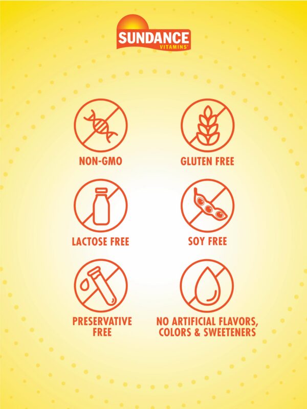 Vista lateral bote Sundance vitamina E 1000 UI natural