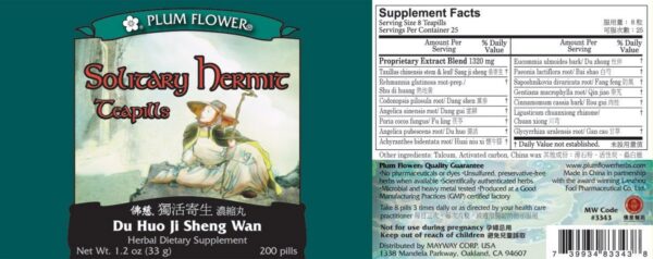 Vista lateral botella Solitary Hermit Teapills