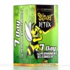 Vista lateral botella Stinger Detox sabor lima 237 ml
