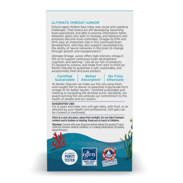 Vista lateral de la caja y etiqueta