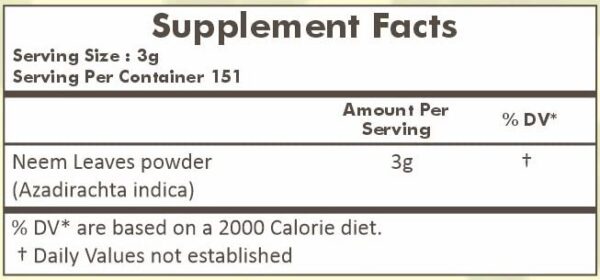 Paquete de HERBAL HILLS polvo Haritaki y Neem