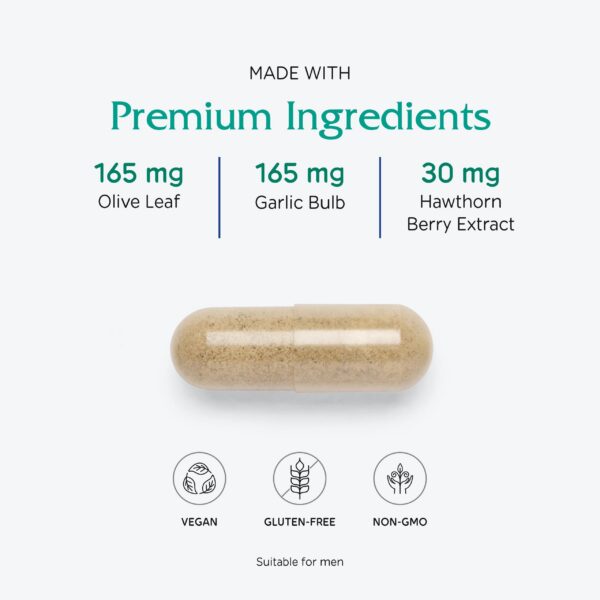 Vista lateral del envase Vitanica Rauwolfia Extra suplemento cardiovascular