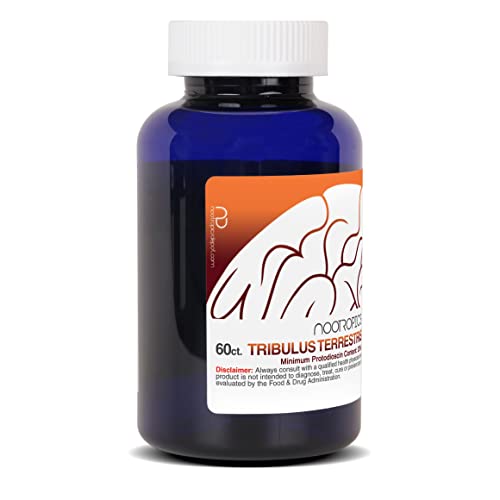 Vista lateral frasco cápsulas Tribulus Nootropics Depot