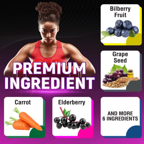 Vista lateral frascos cápsulas Civimuna arándano