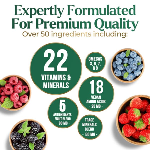 Vista lateral multivitamínico líquido Nature's Nutrition