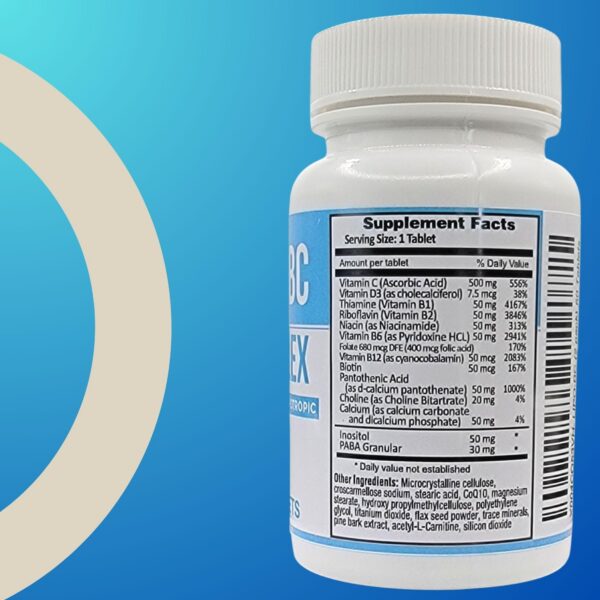 Version 1.0.0 Vista lateral paquete Lipo BC Legere Pharmaceuticals