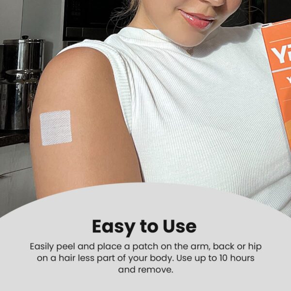 Version 1.0.0 Vista lateral paquete parches multivitamínicos post cirugía bariátrica