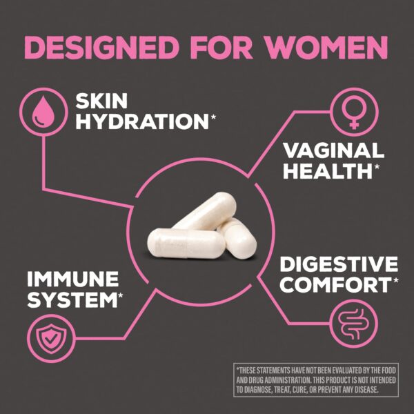 Vista lateral frasco suplemento probiótico Sunwarrior mujeres