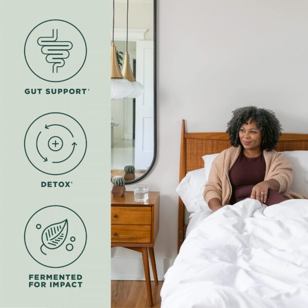 Vista lateral suplemento Ancient Nutrition para salud intestinal