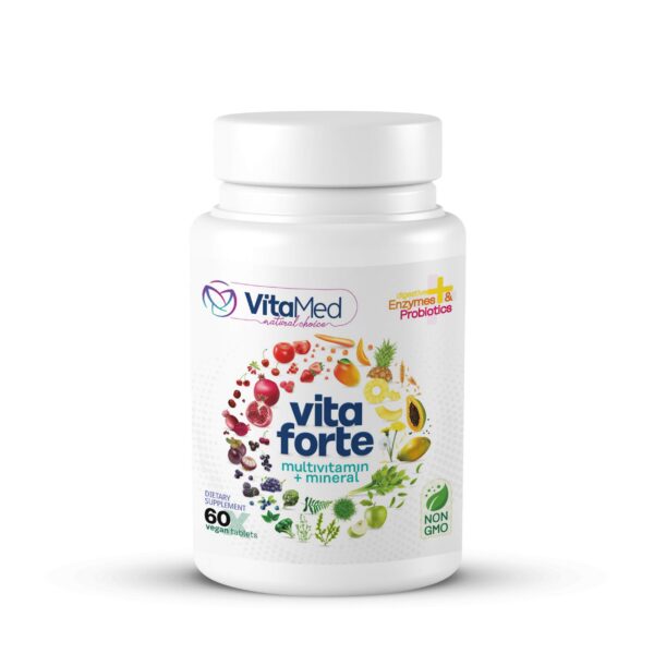 Vita Forte multivitamínico vegano 60 tabletas envase verde