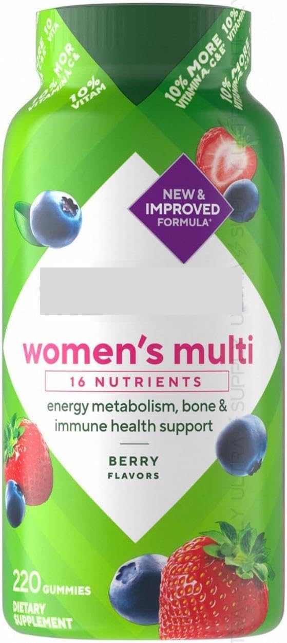 Version 1.0.0 Frasco Vita gomitas mujeres frontal