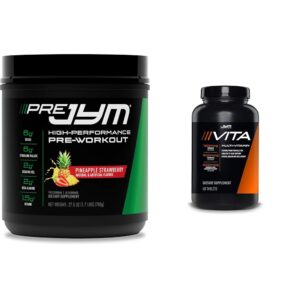 Vita JYM Pre JYM piña fresa etiqueta frontal