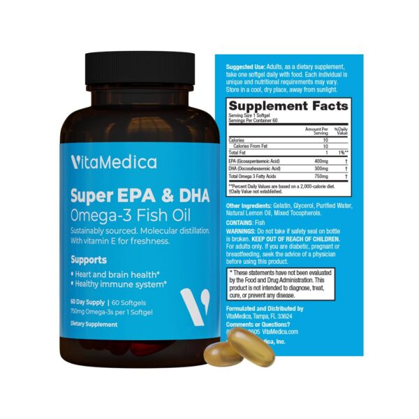Version 1.0.0 Frasco VitaMedica Omega-3 60 cápsulas