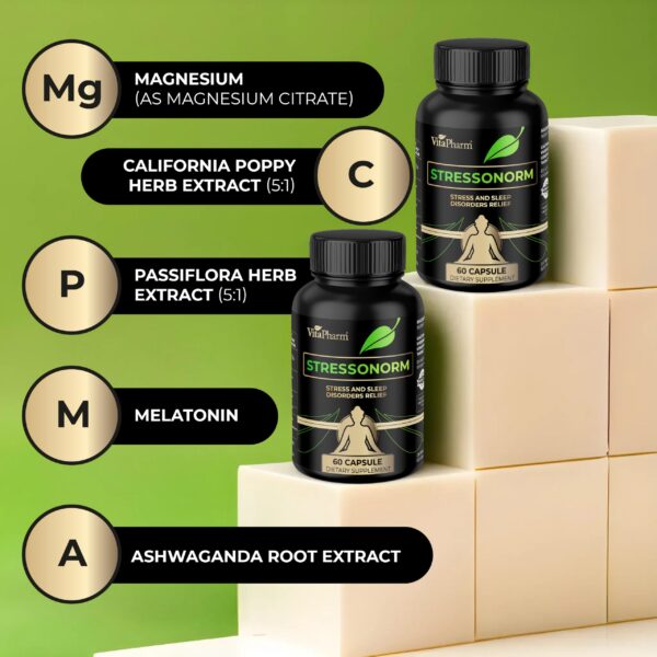 Etiqueta frontal de Stressonorm