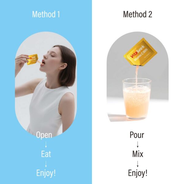 Logotipo VitaSeek en etiqueta