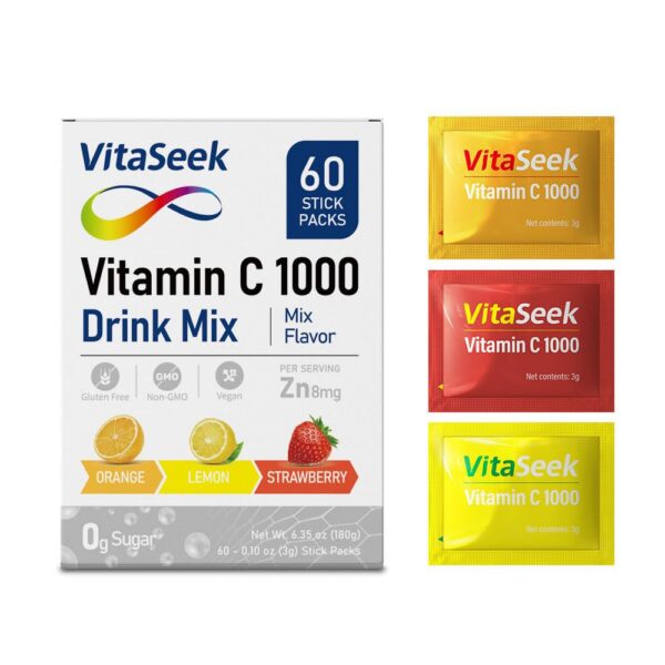 Frente de VitaSeek Vitamina C 1000 mg