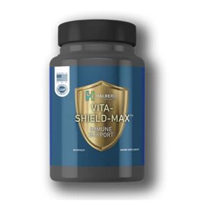 Frasco de Vita-Shield-Max con cápsulas