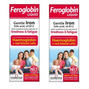Vitabiotics Feroglobin Plus liquido suplemento 200ml pack de 2