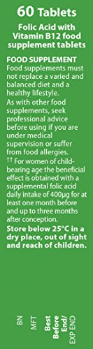 Etiqueta Vitabiotics Ultra Ácido Fólico con información