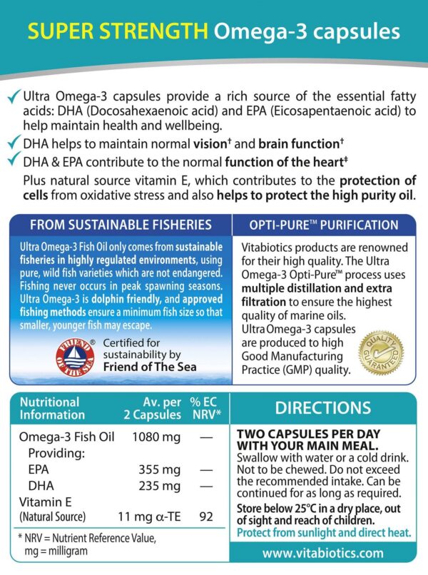 Envase Vitabiotics Ultra Omega 3