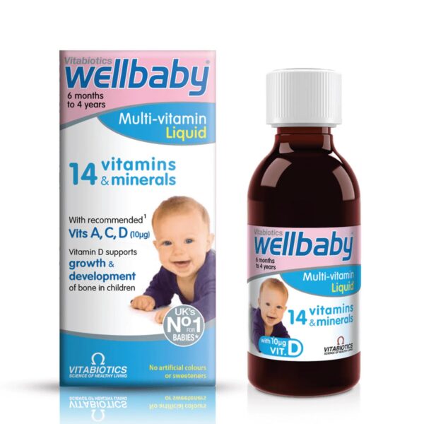 Vitabiotics Wellbaby multivitaminas líquido para bebés 150ml