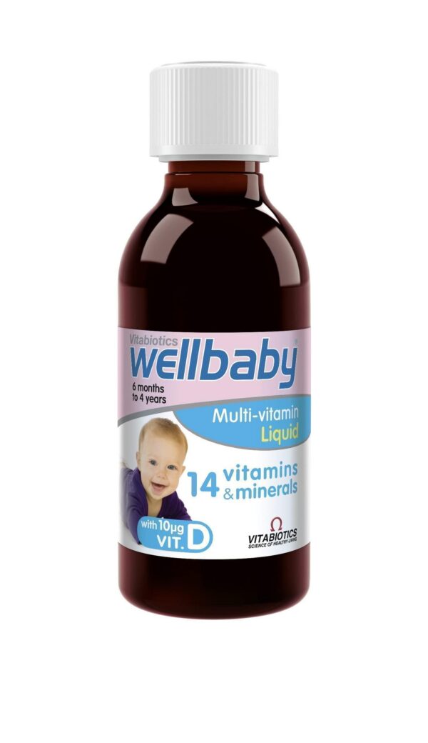Vitabiotics Wellbaby multivitaminas líquido para niños pequeños