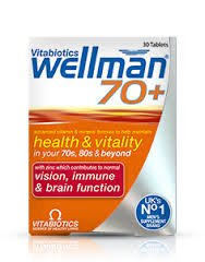 Version 1.0.0 Vitabiotics Wellman 70+ multivitaminas para hombres mayores