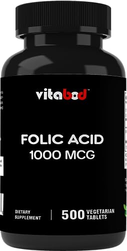 Version 1.0.0 Vitabod ácido fólico tabletas vegetarianas 500 unidades