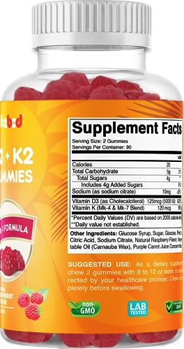 Presentación gomitas Vitabod 180 piezas envase vegano