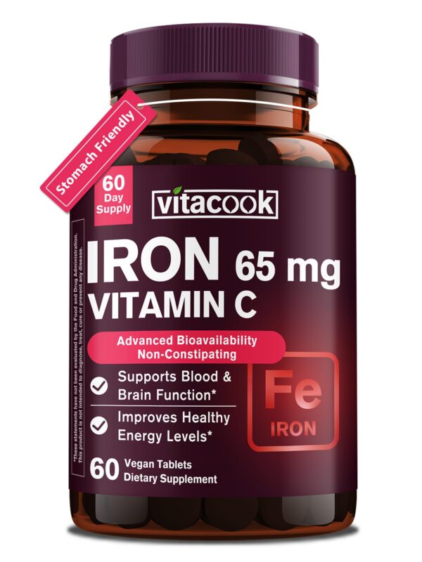 Empaque frontal de Vitacook Hierro 65 mg