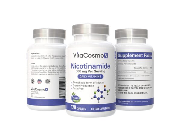 VitaCosmoX Nicotinamide etiqueta