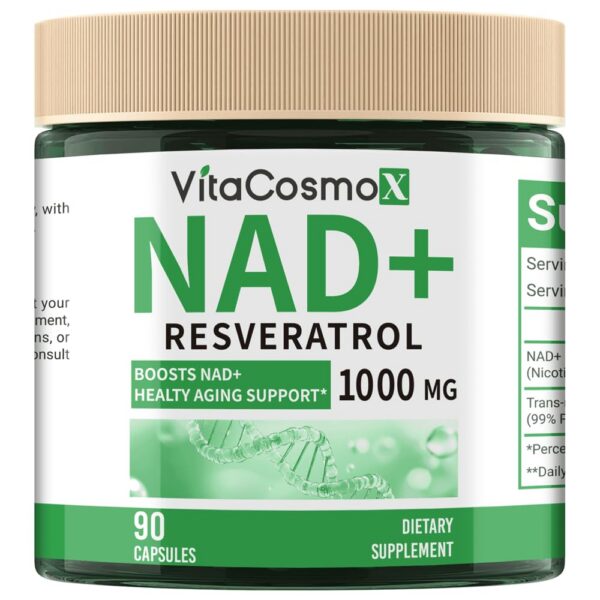 VitaCosmoX NAD+ 1000 mg nicotinamida ribósido cápsulas