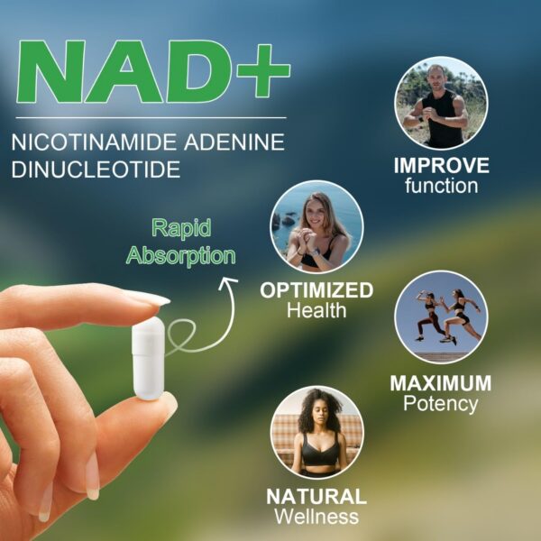 VitaCosmoX NAD+ etiqueta frasco