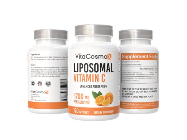 Version 1.0.0 Etiqueta VitaCosmoX vitamina C liposomal