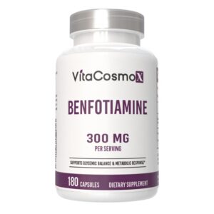 VitaCosmoX Benfotiamina botella y etiqueta