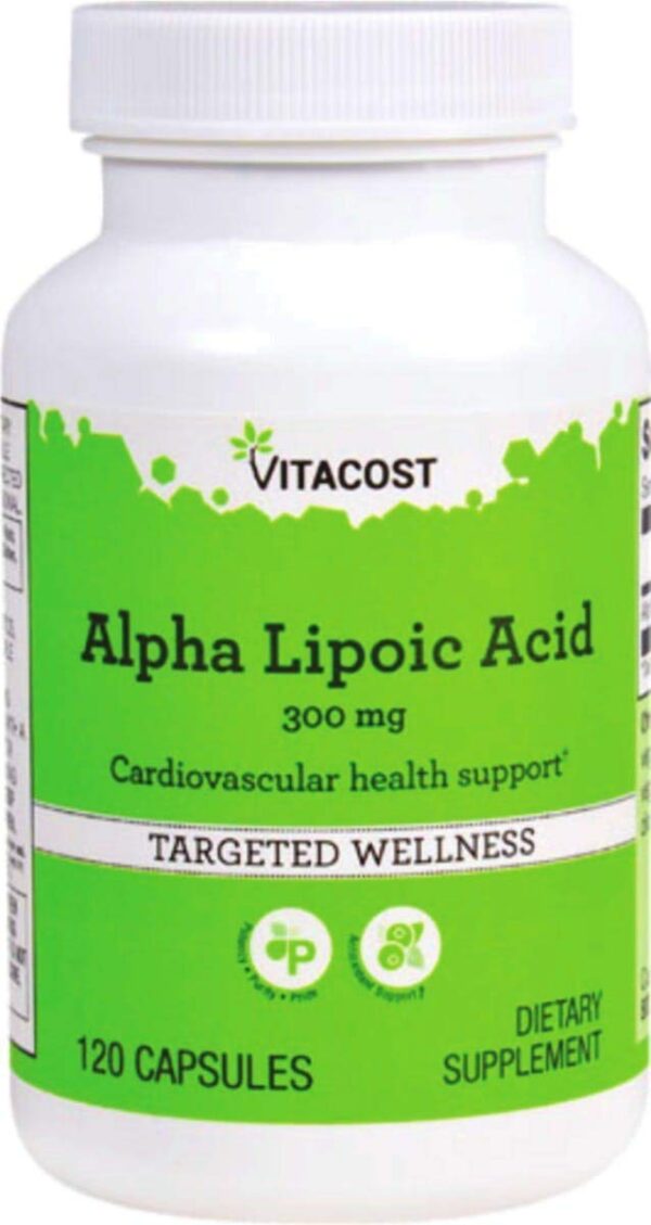 Version 1.0.0 Vitacost Alpha Lipoic Acid etiqueta frontal