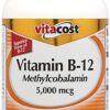 Vitacost B12 Methylcobalamin cápsula 5000 mcg