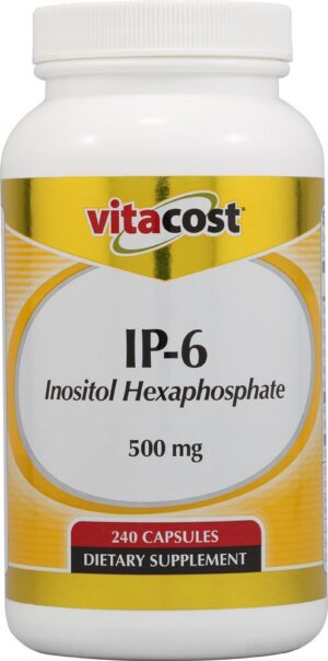 Frasco Vitacost IP-6 Inositol Hexaphosphate